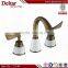 Two handles exquisite antique faucets water tap, swan top brass gravity casting basin faucets, bath faucet hand shower