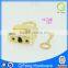 Qifeng Hardware H-736 Light Gold Metal Padlock for Handbag 26*20mm