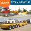 TITAN heavy 150 ton low bed trailer , gooseneck 4 axis lowboy 150 ton trailer