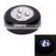 Free Sample Mini Cordless 3 LED Powered Stick LED Touch Lamp Touch Light Black