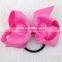 4inch High Quality Ribbon Hair Bow with Elastic Band for Hair Accessories Bows with Girls Hairband for Children