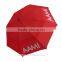 Red color windproof automatic open golf umbrella with air vents