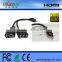Rj45 powerline HDMI extender 30m over utp cable Cat5e/6 hdmi extender with pigtail, no power needed