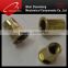 yellow Zinc Plated low price manufactured hex Head Knurled Rivet Nut M3 M4 M5 M6 M8 M10 M12