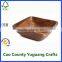 square snacks salad wooden food serving bowls