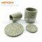 Sintered components for fluid filtering