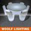 Round Illuminated Plastic Waterproof LED Dining Furnishing