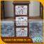 living room wooden cabinet/antique furniture with rattan drawers