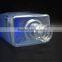 Wholesale blue square glass wine bottle with screw top