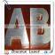 decorative metal letters with laser cutting service /laser cutting metal letters