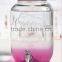 8L square glass beverage dispenser with s/s tap