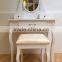 French Style Dressing Table with stool and mirror