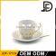 2017 NEW OEM Certificated ceramic cup and saucer,customized high quality tea set, factory direct coffee set