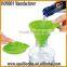 food grade silicone foldable funnel silicone mini funnels silicon oil funnel