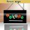 Customized open flash led sign for advertising and promotion . led resin sign / led open sign