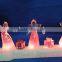 Clear Acrylic led color changing music angel for decoration