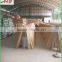 Two Times Varnished Eucalyptus Wooden Rake Handle Tapered End 150*2.5cm