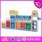 New style preschool storage shelf wooden kids indoor playhouse W08C187-S