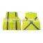 Printed Safety Warning Vest Multi-Functional Reflective Vest