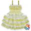 2015 Kids Boutique Clothes Lace Wedding Dresses White Christmas Baby Girl Princess Dress Match Headband