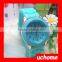 UCHOME Wholesale Latest Silicone Watch,High Quality Silicone Strap Geneva Watch,Hot Sell Woman Bracelet Watch