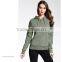 Gym plain sports wear zipper up hoodies sweatshirt women wholesale hoodies