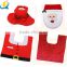 High quality hot sale christmas Santa Non-woven fabric warmer toilet seat cover