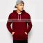 Custom mens red plain pullover hoodies