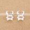 2016 new skull stud earring, hollow style cuff earrings, unique gift idea for Father's Day