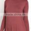 MGOO Custom Made Bulk Price Knit Turtleneck Shift Dress Plain Fashion Lycra Dress Rayon Spandex 220g Vestidos
