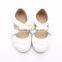 Plain white leather baby mary jane shoes girls dress shoes