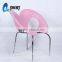 LS-4014 New Design Living Room Chairs Strong Chromed Legs Stackable Plastic Butterfly Chair
