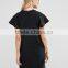 China Wholesale Ruffle Sleelve Jersey Fabric Shift Dress for Maternity