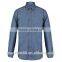 light blue /navy blue button downs slim fit denim men shirt