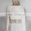 Fashion Women Knit Top Sweater With Lace Trim Pullover