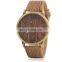 Unisex Student Teens Vintage Imitation Wood Strap Watch