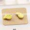 2017 New Fashion Charm Women's Stud Earrings Jewelry Trendy Long Rhinestone Angel Wings Feather ceramics Earrings with Stone