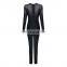 2016 Sexy black Gauze jumpsuits long sleeve bandgae jumpsuits through jumpsuits