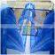 Giant blue wave slide Aier Long 23m Inflatable Water Slide with pool