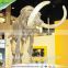 KAWAH Museum Resin Animal Skeleton Animated Realistic 3D Fiberglass Mammoth Fossil For Sale