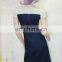 Wholesale denim jeans with white butterfly lace dress for junior office lady