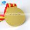 Wholesale cheap custom gold plated sports medals China police star military medal with ribbon