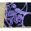 Black And Purple Floral Cut Pile Area Rug Carpet Wool Guangzhou Carpet