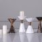 Marble Candlestick with Gold Color Metal