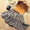 2020 Amoi Girls Fashion Suit Children's Pocket Sleeveless Vest + Floral Long Skirt Casual Cool Two-piece Set