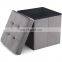 RTS Factory wholesale beautiful  modern velvet ottoman box storage pouf ottoman and useful for home