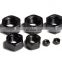 black surface A-194 2H heavy nut hex nut to match bolts and screws