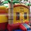 Tropical Jungle Bounce House Water Slide Combo Plam Trees Bouncy Castle For Sale