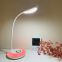 USB Rechargeable LED Desk Lamp Touch Switch White Color Lighting LED Reading Table Lamp With Colorful Night Light For Bedside