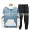 Wholesale custom new products men's sweater suit spring and autumn sports fashion trend hooded sweater trousers suit
